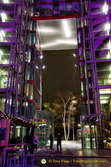 Christmas colours at the Sony Center